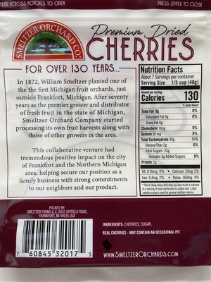 Premium Dried Tart Cherries 10oz. bag