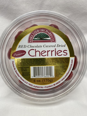 Red Chocolate Covered Cherries 12/6 oz. Case
