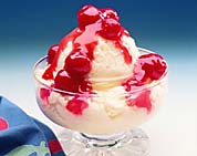 Ice Cream With Cherries